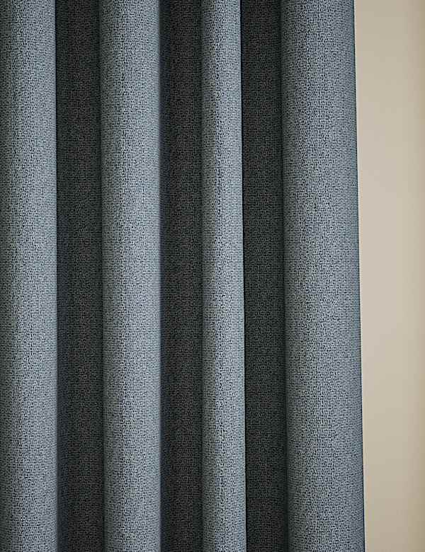 Basketweave Eyelet Curtains - DK