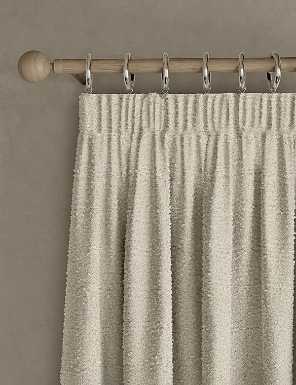 Boucle Pencil Pleat Curtains - VN