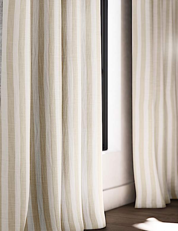 Pure Cotton Striped Multiway Curtains - CH