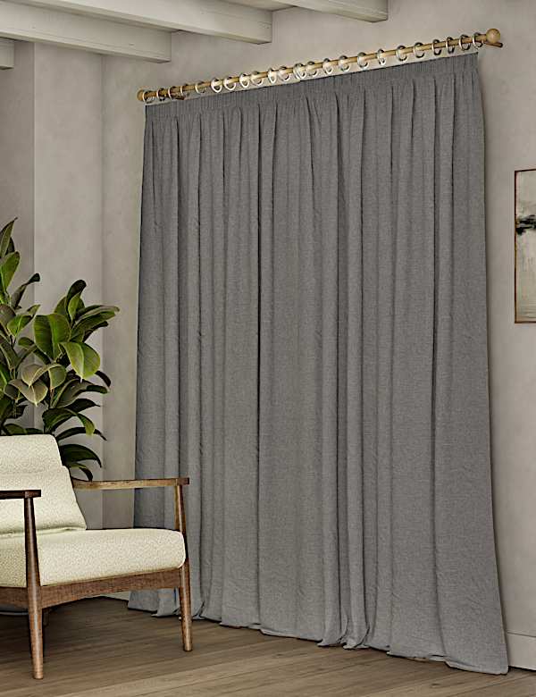 Verduisterende gordijnen met potloodplooi - NL