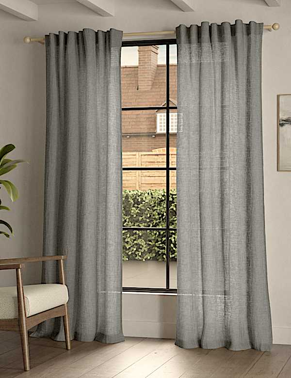 Sheer Cotton Linen Blend Curtains - VN