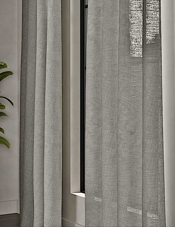 Sheer Cotton Linen Blend Curtains - VN