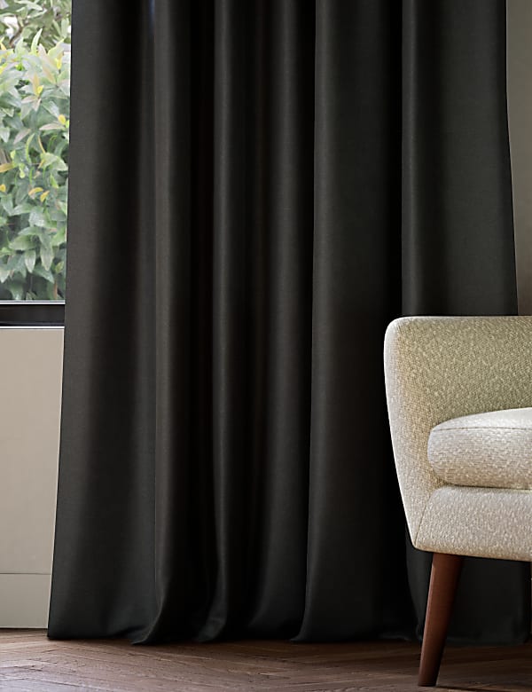 Velvet Pencil Pleat Ultra Thermal Curtains - SI