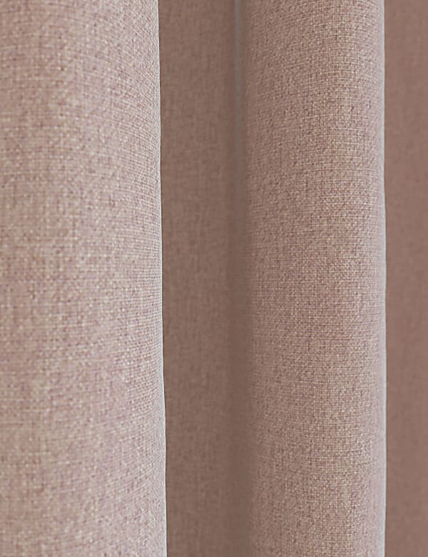 Brushed Pencil Pleat Blackout Thermal Curtains - CN