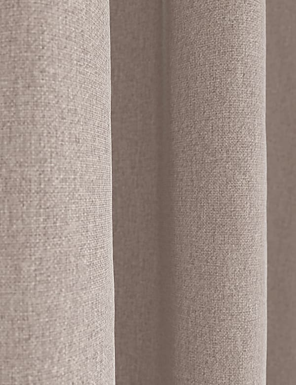 Brushed Pencil Pleat Blackout Thermal Curtains - CA
