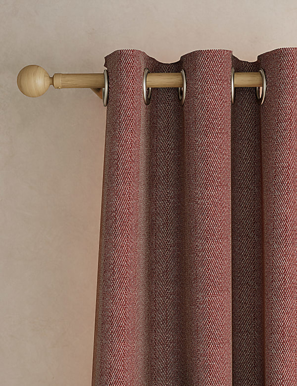 Herringbone Eyelet Curtains - EE