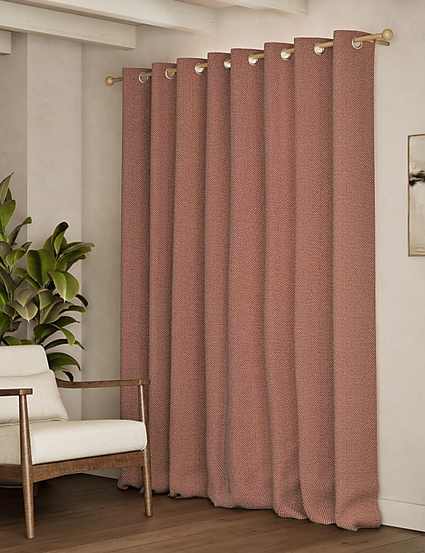 Herringbone Eyelet Curtains - SI