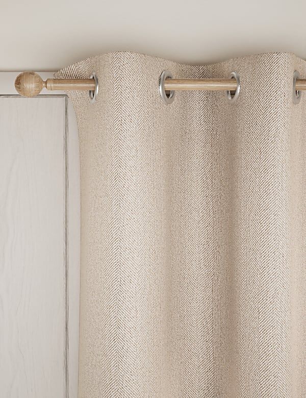 Herringbone Eyelet Curtains - PL