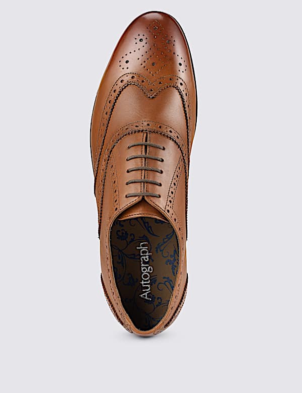 Leather Oxford Brogue Shoes