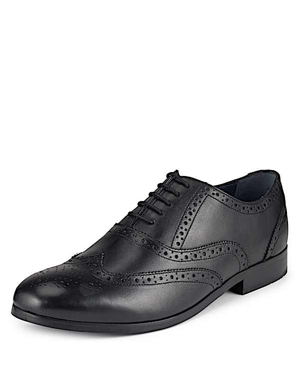 Leather Oxford Brogue Shoes