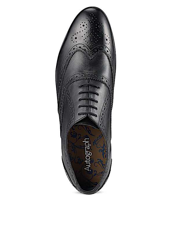 Leather Oxford Brogue Shoes