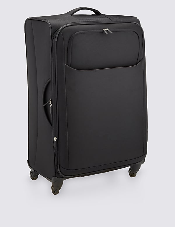 Large 4 Wheel Longhaul Super Lightweight Rollercase BLACK M S ES