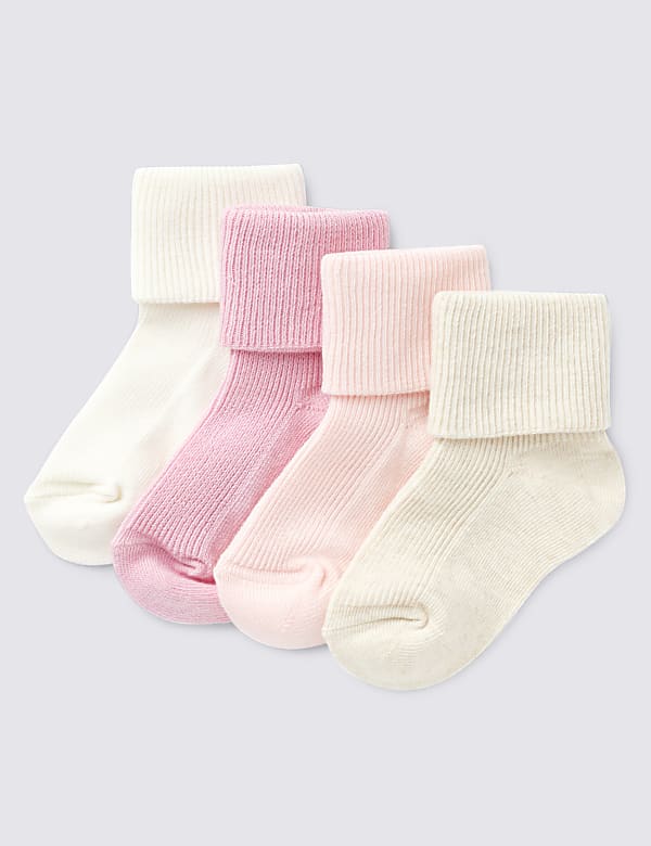 4 Pack of Baby Socks (0-24 Mths)