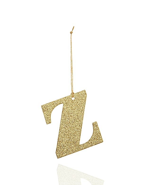 Gold Glitter Z Letter - AL