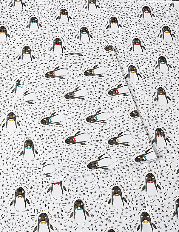 Süßes Geschenkpapier mit Pinguindesign - DE