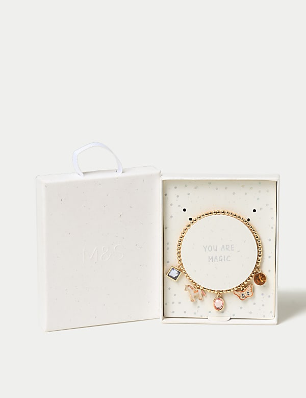 Gold Charm Bracelet  - ES