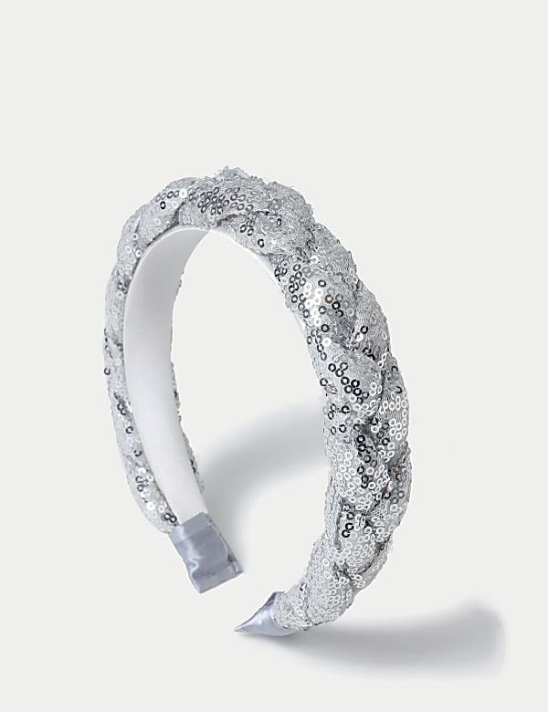 Sequin Braided Aliceband - CH
