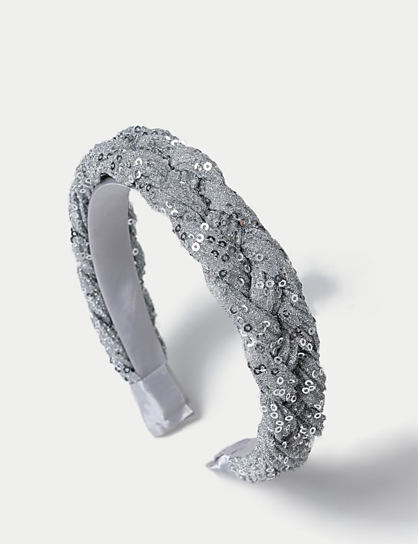 Sequin Braided Aliceband - CH