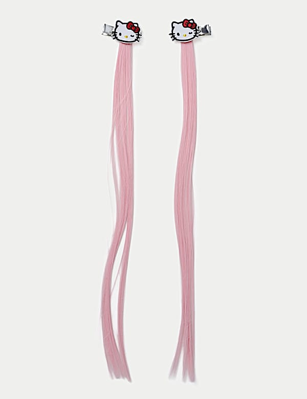 Hello Kitty Fake Hair Clips - HU