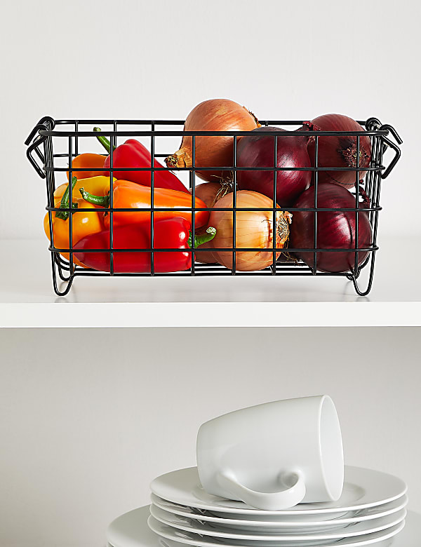 Small Stackable Wire Storage Basket - NL