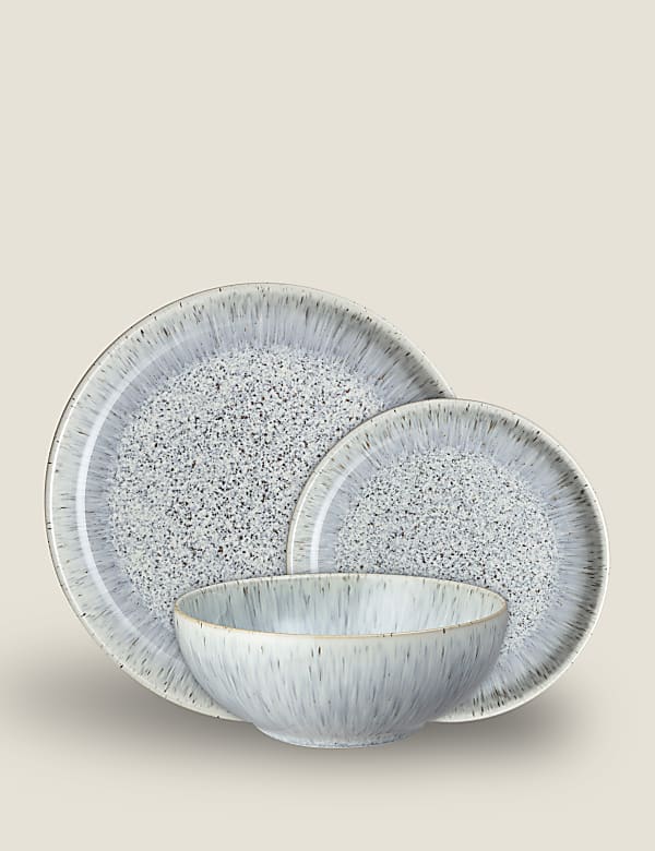 12 Piece Halo Speckle Dinner Set - CZ