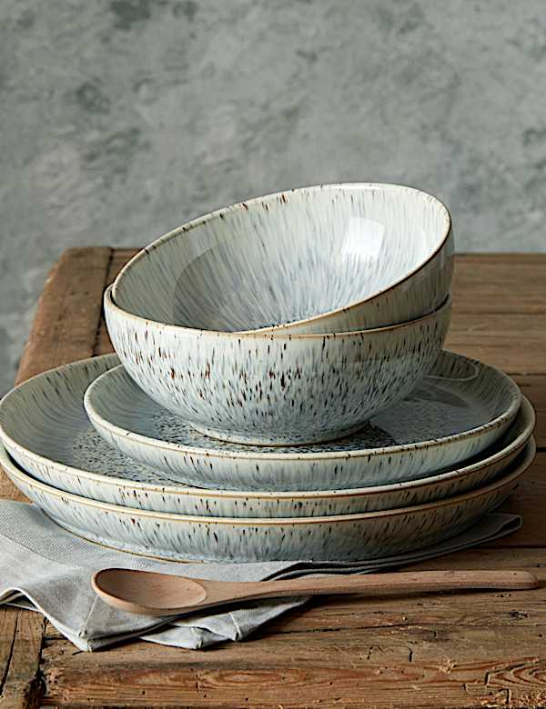 12 Piece Halo Speckle Dinner Set - CZ