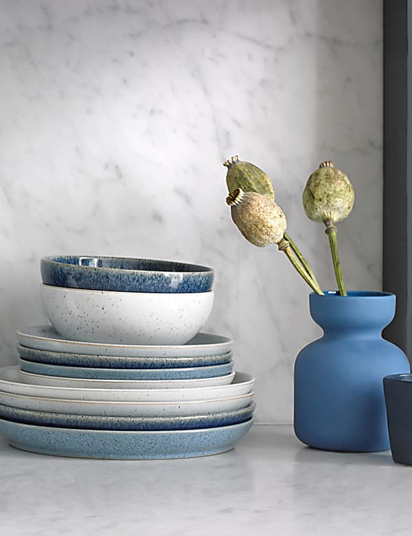 Set of 4 Studio Blue Side Plates - CY