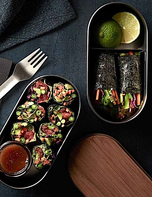 2er-Set Bento-Boxen aus Edelstahl - AT