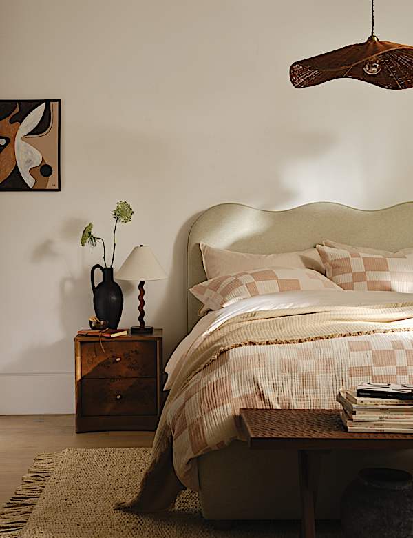 Pure Cotton Geometric Jacquard Bedding Set - VN