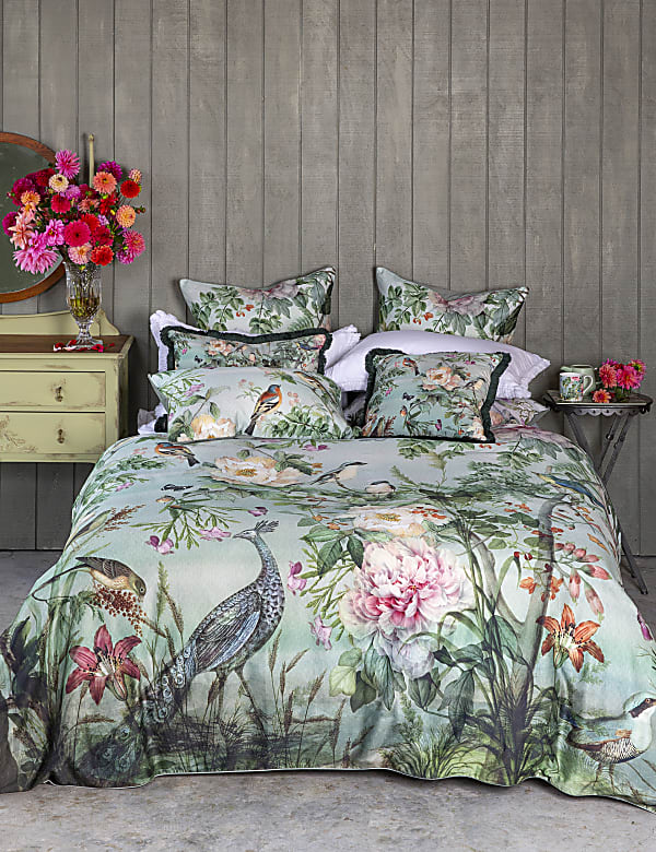 Pure Cotton Sateen Chinoiserie Bedding Set - KR