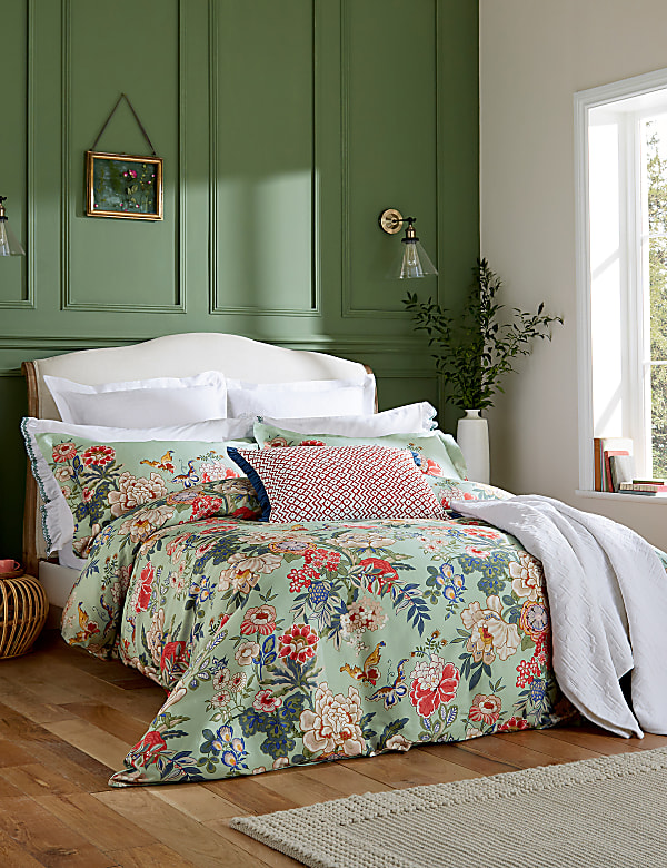 Pure Cotton Emperor Peony Oxford Pillowcase - GR