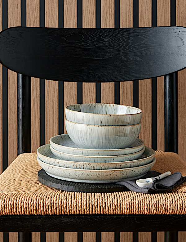 12 Piece Halo Speckle Dinner Set - JE