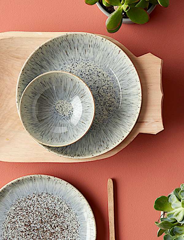 Set of 4 Halo Speckle Pasta Bowls - TW
