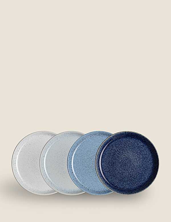 סט של 4 צלחות אוכל מקולקציית Studio Blue - IL