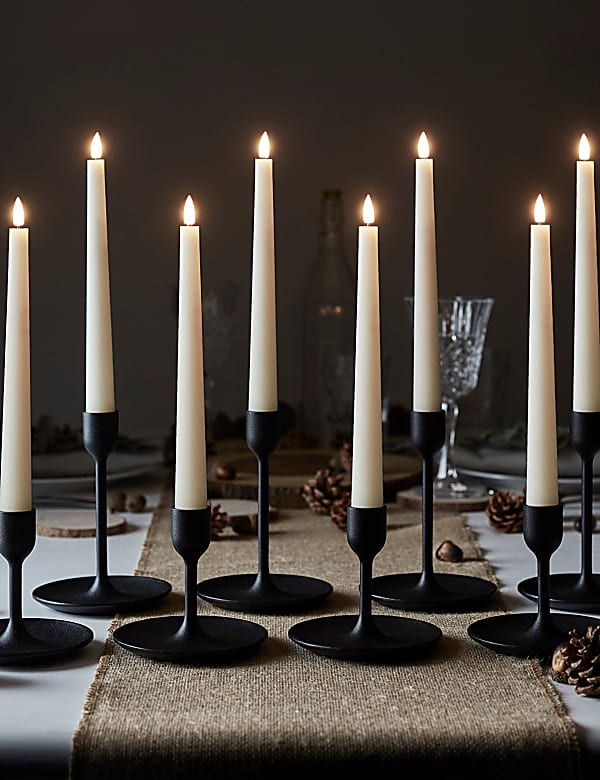 Set of 8 TruGlow® Taper LED Candles - NZ