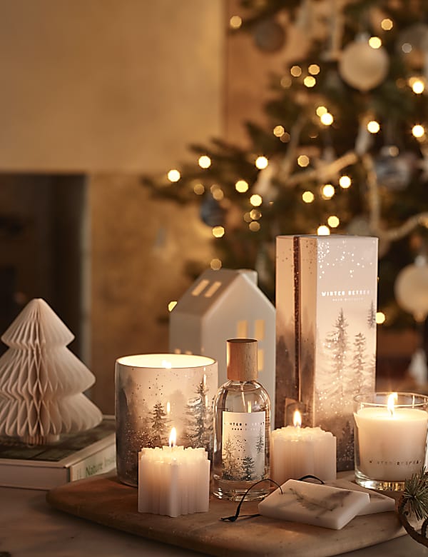 Set of 3 Snowflake Candles