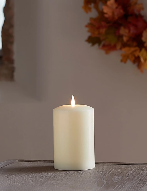 TruGlow&reg; Small Chapel Pillar LED Candle - NZ
