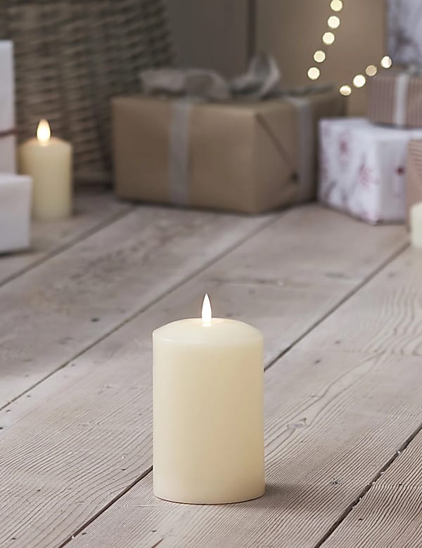 TruGlow&reg; Small Chapel Pillar LED Candle - NZ