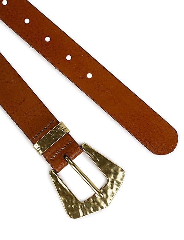 Textured Leather Belt