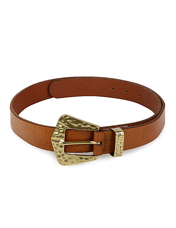 Textured Leather Belt
