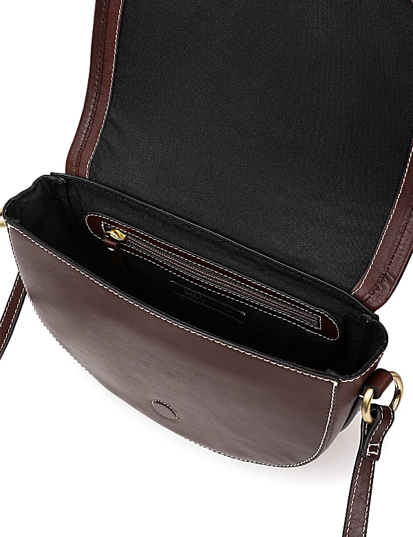 Pure Leather Plain Sling Bag