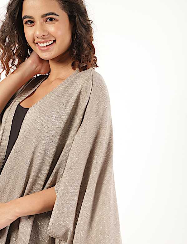 Loose Fit Open Front Wrap