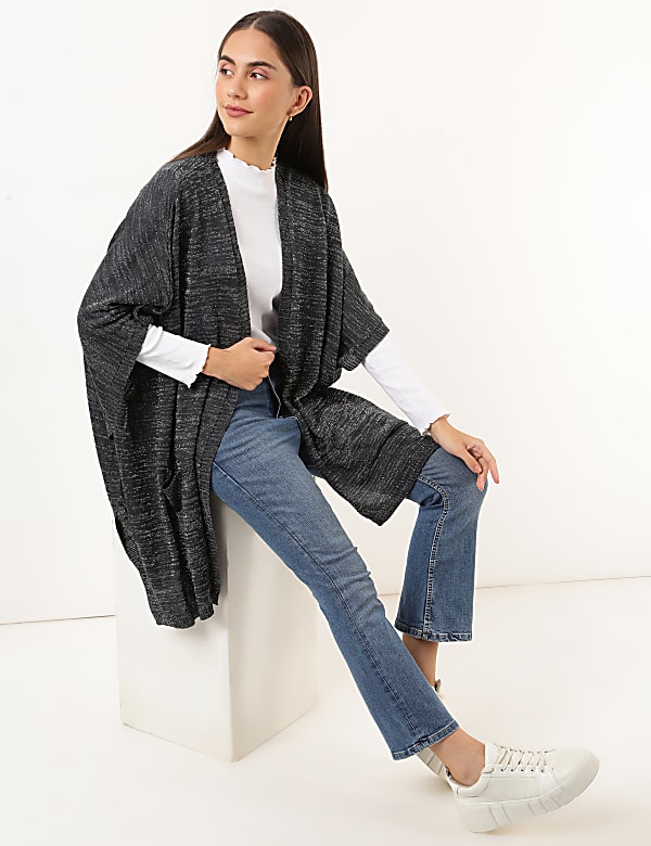 Loose Fit Open Front Wrap