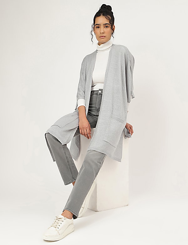 Loose Fit Open Front Wrap