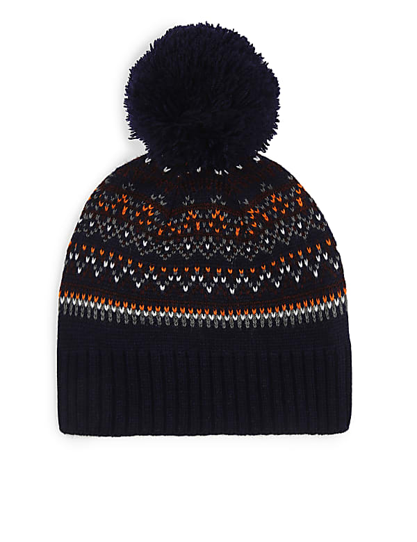 Pure Acrylic Printed Knitted Cap