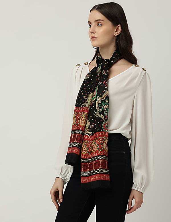Pure Silk Printed Scarf