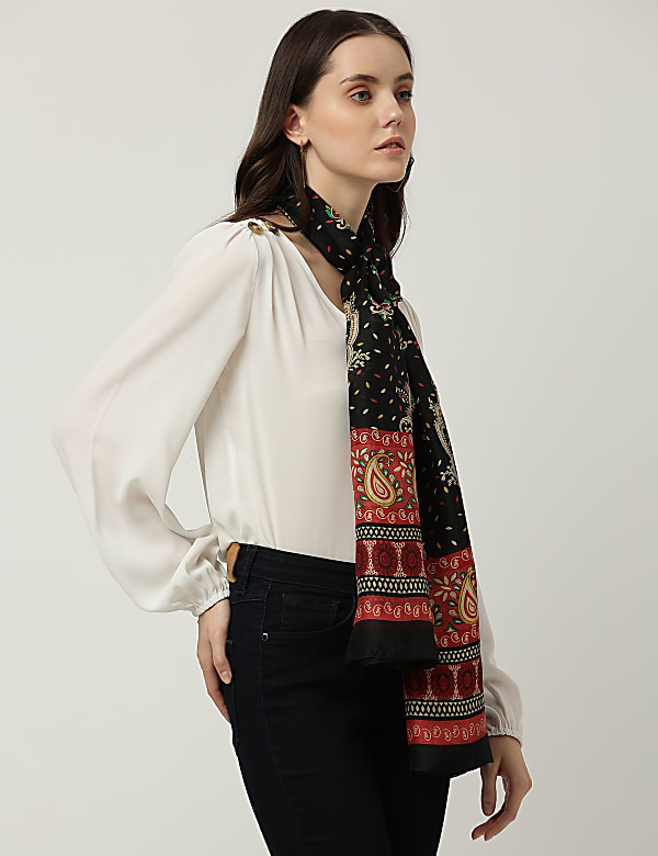Pure Silk Printed Scarf
