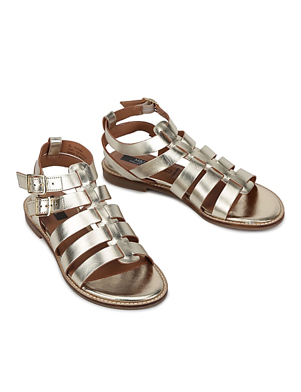 Buy Gold platino gladiator shoe at Marks Spencer