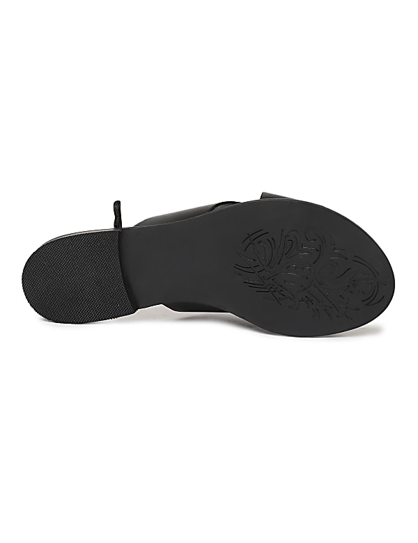 Pure Leather Plain Slippers
