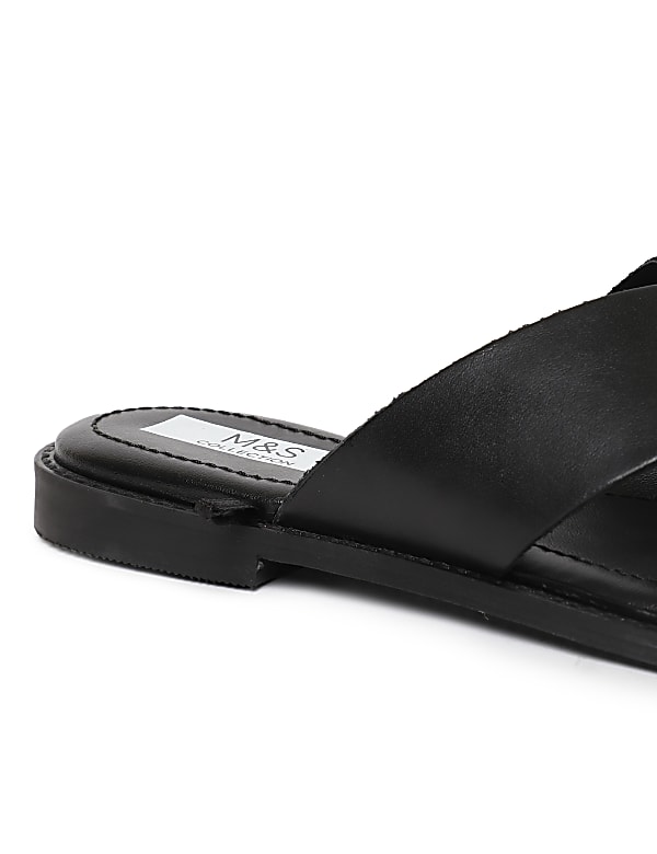 Pure Leather Plain Slippers
